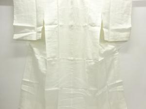 アンティーク　本麻透かし織流水に花模様長襦袢